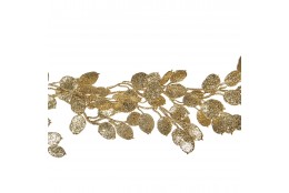 Dekorace - girlanda z okvětních lístků, zlatá